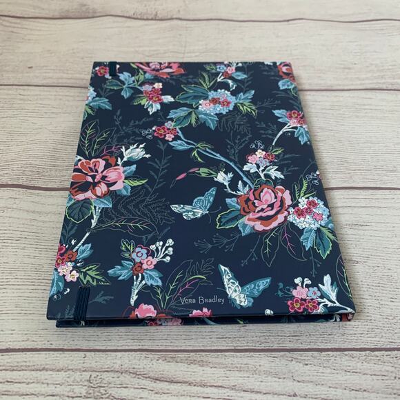 Vera Bradley Weekly Folio Rose Toile Pattern Elastic Closure Note Pads To Do - Picture 4 of 16